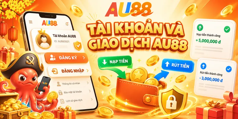 Hướng dẫn tài khoản và giao dịch AU88.
